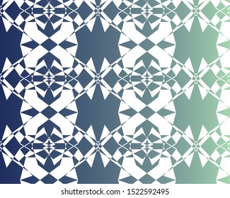White pattern design ob gradient background for textile and wallpaper