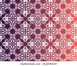 White pattern design ob gradient background for textile and wallpaper