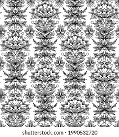 WHITE PATTERN WITH FABULOUS BLACK COLORS IN THE VECTOR