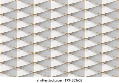 Patrón blanco de formas geométricas. Banner de mosaico blanco. Fondo retro hipster geométrico con lugar para el texto. Fondo del triángulo blanco.
