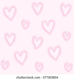 White pattern with heart Vector EPS10, Great for any use.