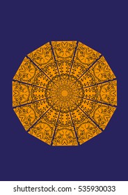 white pattern on red background