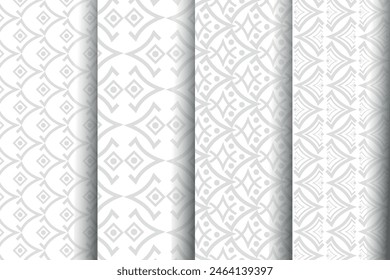 white pattern set monochromatic background Abstract textures