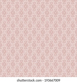 White patterned net lace on a beige background