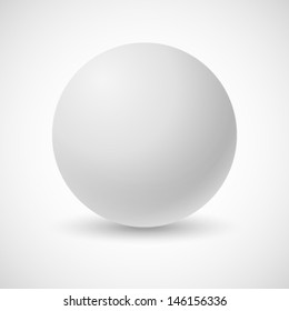 White pearl, vector illustration 