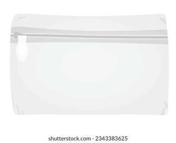 White pencil case. vector illustration