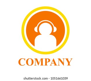 white people silhouette for support or help icon in circle logo design idea illustration concept white people silhouette for support or help icon in circle logo design idea illustration concept