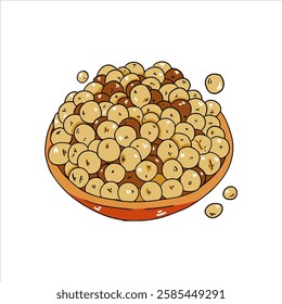 white pepper herbs and spices Illustration with isolated white background