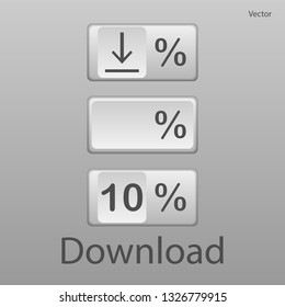 White and Percent Download button.