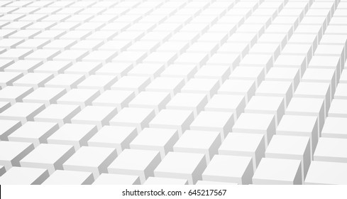 Borde texturizado de 3d perspectiva blanca. Ilustración de papel vector.