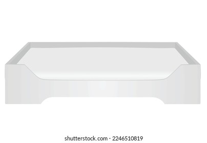 White pet pillow. vector illustration
