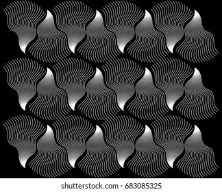 White Petal on black background.- Illustration
Line, Wavy,Textile, Woven, Wallpaper, Decor, Internet
