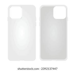 White phone case. vector illustration