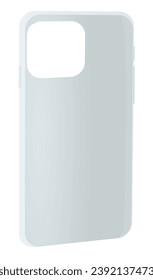 White phone case. vector illustration