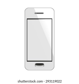 white phone. smartphone