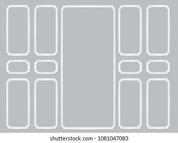 White photo frame 