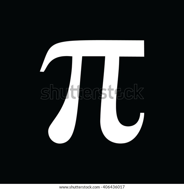 White Pi Sign Vector Icon Black Stock Vector (Royalty Free) 406436017 ...