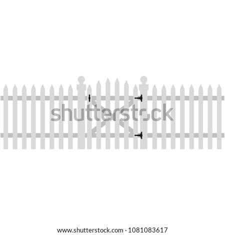 Similar – Image, Stock Photo picket fence Fence