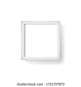 Ilustración vectorial de cuadro de imagen blanco