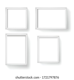 White Picture Frame Vector Illustration