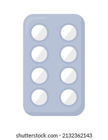 white pill tablet isolated icon
