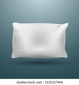 White pillow illustration, bedding vector design