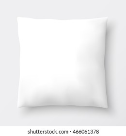 White pillow. Vector illustration.