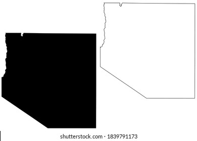 White Pine County, Nevada (U.S. county, United States of America, USA, U.S., US) map vector illustration, scribble sketch White Pine map