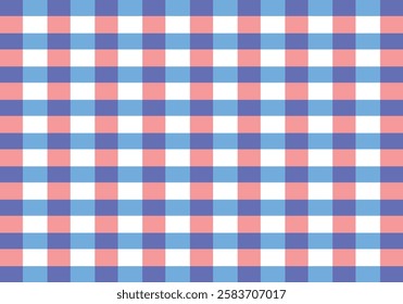 White, pink and blue tablecloth background