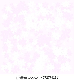 White and pink flowers. Pink background.