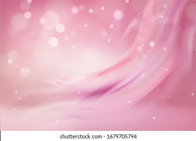 Concepto de ilustración vectorial de fondo liso y abstracto de color blanco y rosa