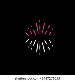 white and pink lines in front of the background
