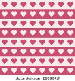 White Pink Love/Heart Pattern Seamless