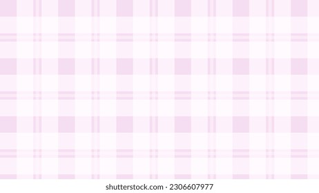 White and pink plaid fabric texture