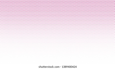 White and pink pop art background in vitange comic style with halftone dots, vector illustration template for your design