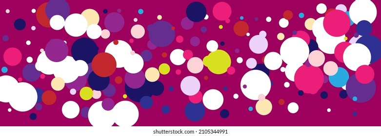 Imagen de Diseño Vivo Multicolor Color Rosa Blanco Brillante. El Púrpura Beige Pastel Vivid Indigo Fondo. Niños Blue Kids Rainbow Circles Composition Color. Reproducción Amarilla Verde Impresión Violeta Oscura.