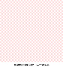 White pink squares in a checkerboard pattern. Abstract background. Vector illustration.