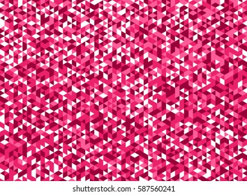 White And Pink Triangle Pattern Vector Illustration Background