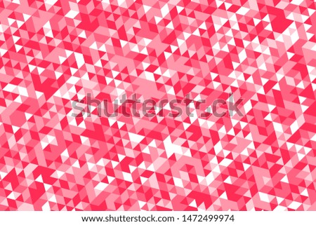 white and pink triangles pattern. abstract geometric mosaic. beautiful polygonal ornament. simle vector background easy to edit and use. eps 10