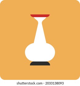 White pitcher, illustration, vector, on a white background.