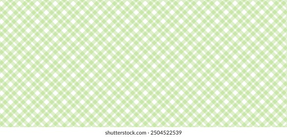 Fondo blanco a cuadros con líneas diagonales verdes