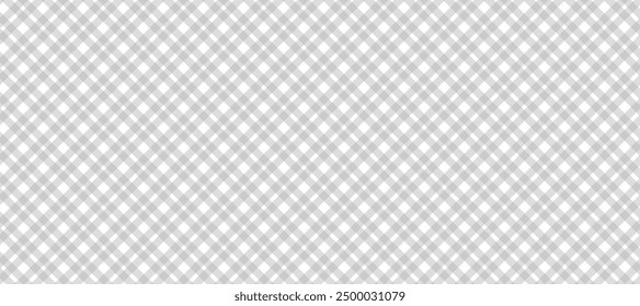 White plaid background with grey diagonal lines