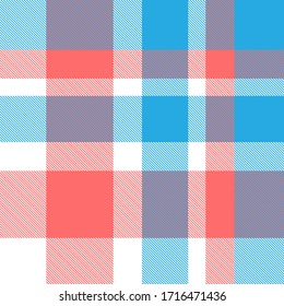 White Plaid, checkered, tartan seamless pattern suitable for fashion textiles and graphics