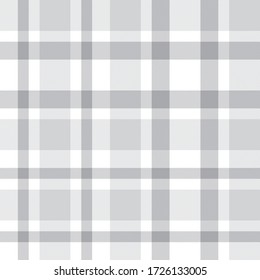 White Plaid, checkered, tartan seamless pattern suitable for fashion textiles and graphics