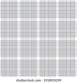 White Plaid, checkered, tartan seamless pattern suitable for fashion textiles and graphics