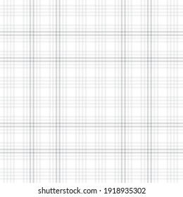 White Plaid, checkered, tartan seamless pattern suitable for fashion textiles and graphics