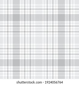 White Plaid, checkered, tartan seamless pattern suitable for fashion textiles and graphics