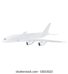 White plane vector
