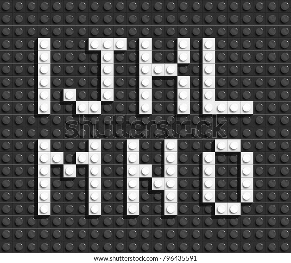 black lego bricks