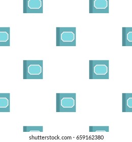 White plastic paper clips in container pattern seamless for any design vector illustration